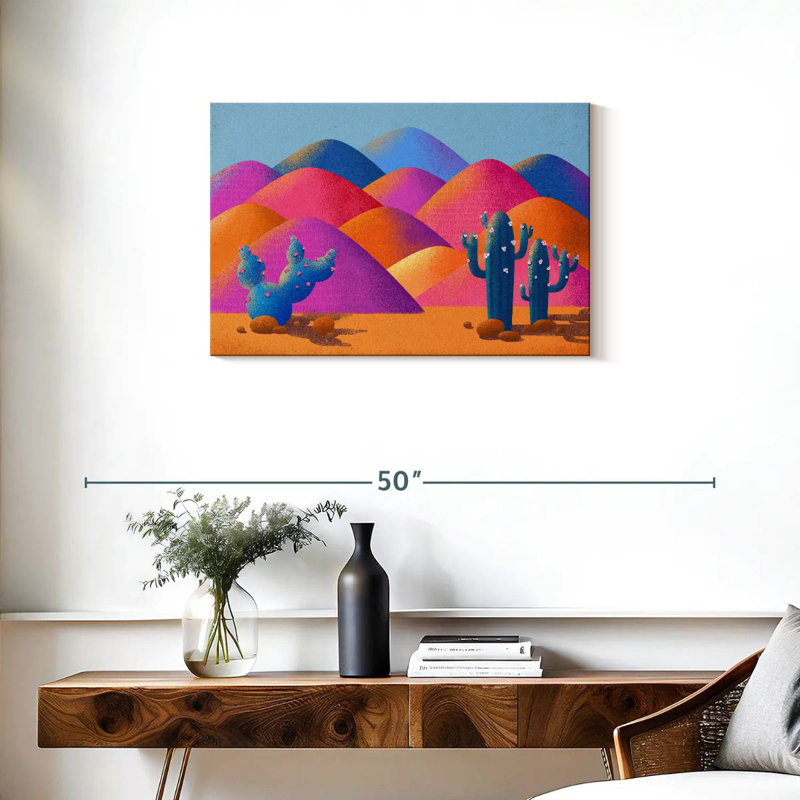 Harnek, désert vibrant de cactus Saguaro, H 20 po x l 30 po