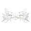 Ensemble de conversation Adirondack pour l'extérieur avec table basse carrée 5 pièces Laguna-108401494