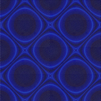 Tapis de zone indigo à motifs