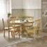 Prestow Round Extending Dining Table & Shannondale Chairs - Rustic Farmhouse Kitchen