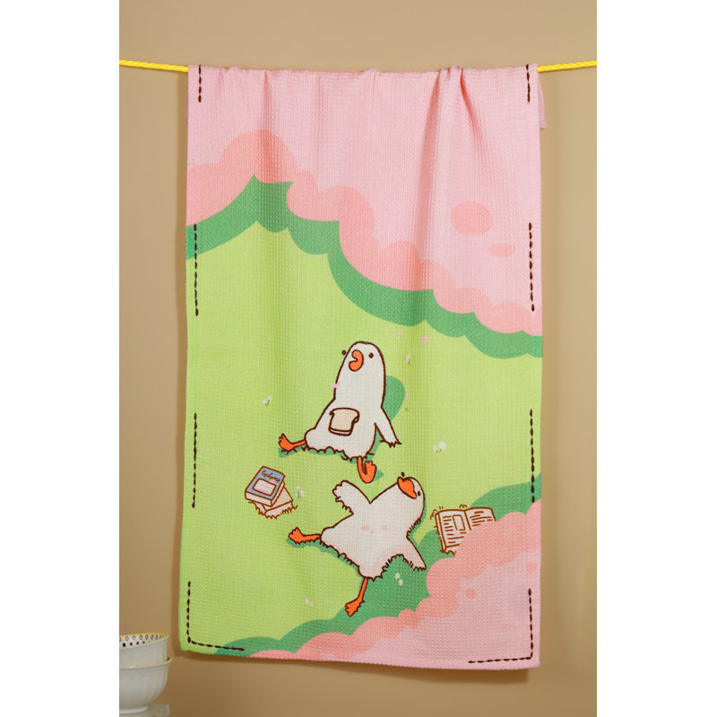 The Gaggle of Geese Artisan Kitchen Tea Towel Set of 3