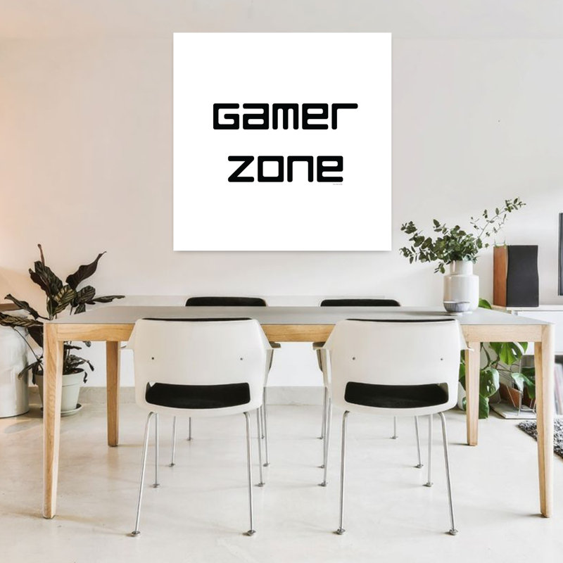 Art contemporain abstrait Gamer Zone, H 36 po x l 36 po