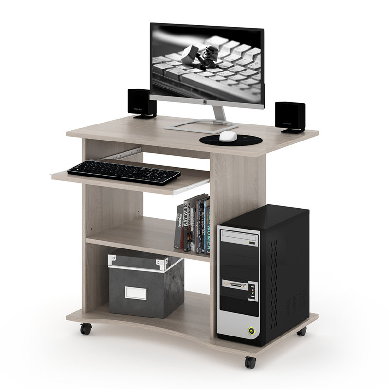 Rawald Computer Desk, Sonoma oak
