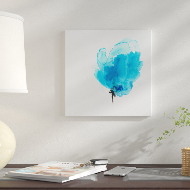 « expressif fleuris vi », impression sur toile, H 26 po x l 26 po x P 1,5 po, Toile tendue, Pas de tapis