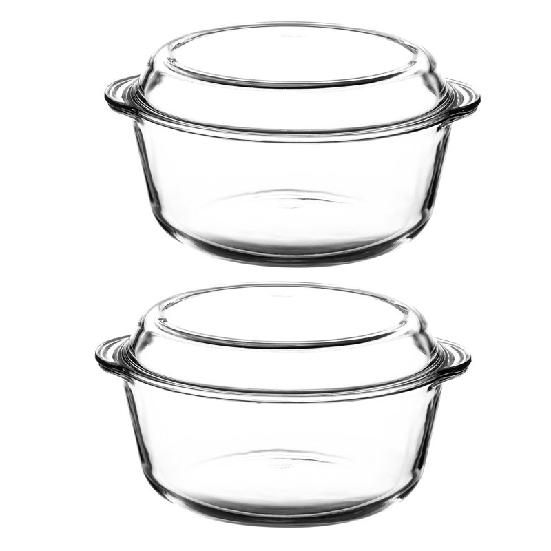 Pasabahce 3.15L Glass Round Dutch Oven