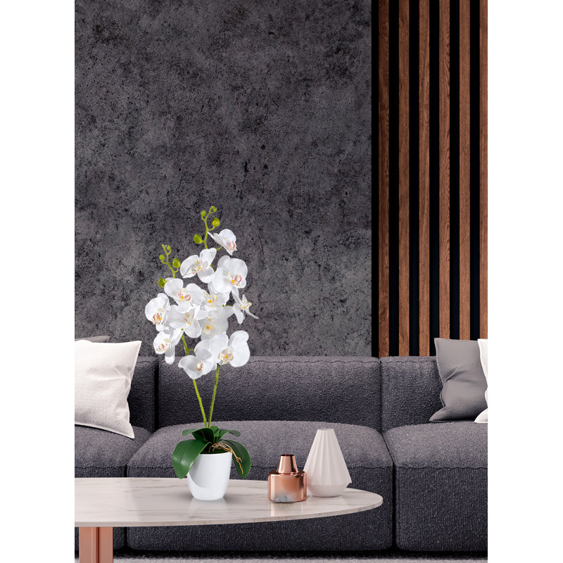 Plante de fleurs artificielle 27" en pot