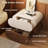 Modern Curved Nightstand With 2 Smooth-Glide Drawers & Motion Sensor Light-506643001
