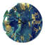 Marbre doré sur univers bleu foncé - horloge murale moderne-59914638