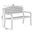 Barty Metal Outdoor Bench