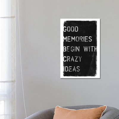 Crazy Ideas I by 33 Broken Bones - Wrapped Canvas Print