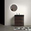 Meuble-lavabo autoportant moderne avec lavabo sans drain et robinet-690661764-690661787
