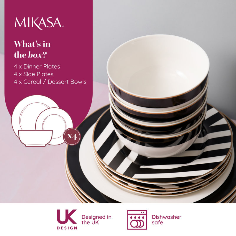 Mikasa Luxe Deco China Dinner Set
