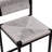 Upholstered Counter Stool with Metal Frame