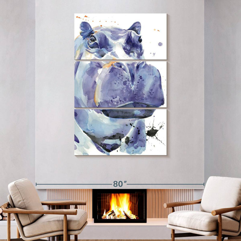 Brampt Ultra Violet Safari I, 74" H x 48" W