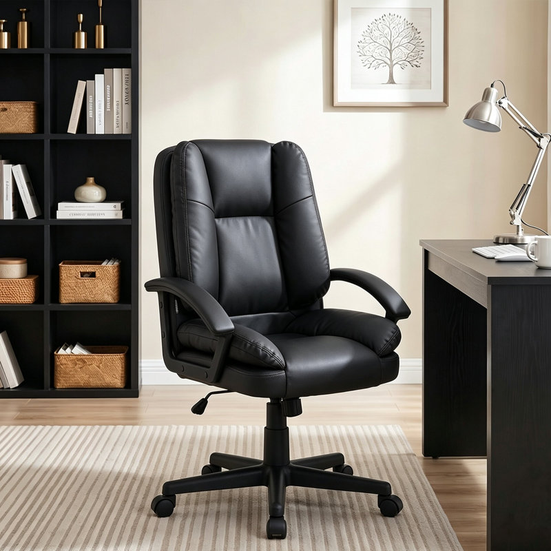 Rebrilliant Office Chair, Black