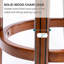 Tabourets de bar en bois avec dessus de vache, chaise pivotante à 360 degrés-243840336-243840350