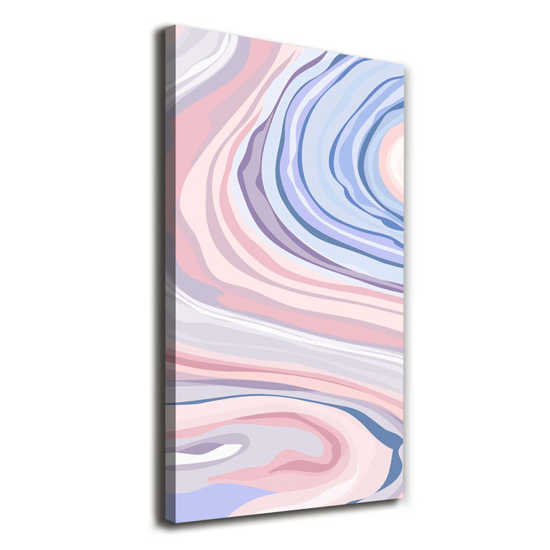 Waves Abstraction - Wrapped Canvas Print