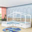 Lit plateforme simple en forme de L avec 3 tiroirs de rangement-1705469286