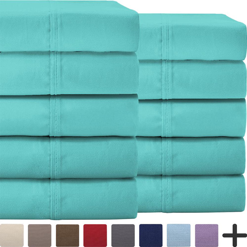 Microfiber Sheet Set, Turquoise