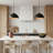 Modern Glossy Black Dome Chandelier