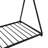 Metal Twin Size House Platform Bed With Triangle Structure-1953352811