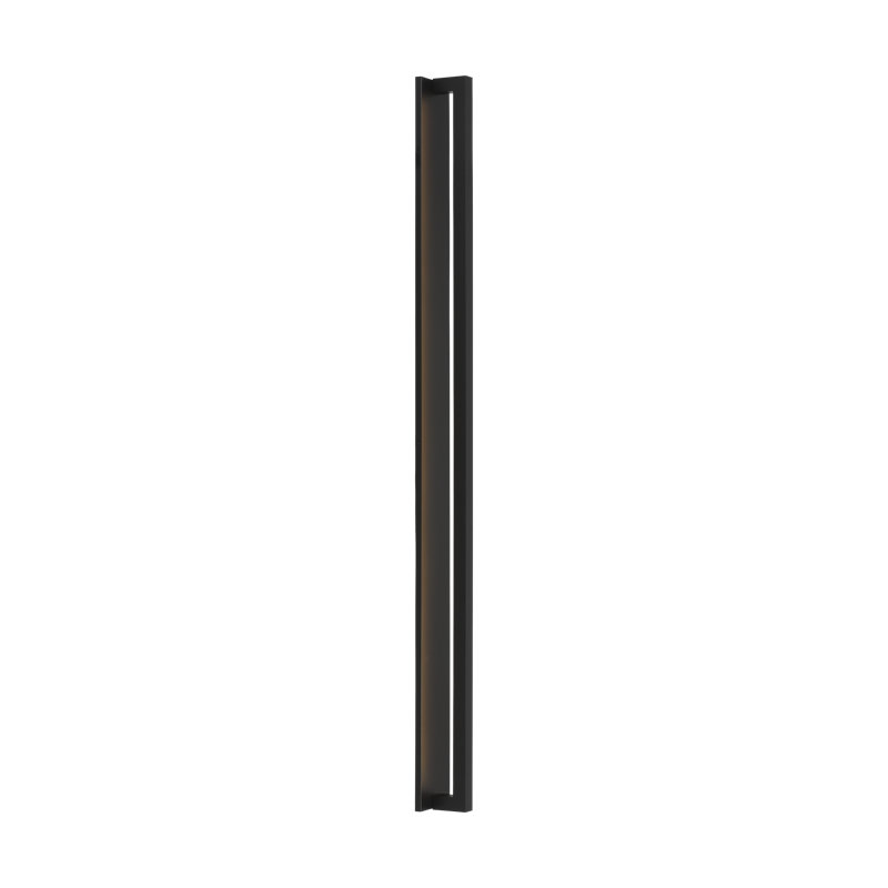 Mick De Giulio Stagger Small Outdoor Wall Sconce in Black with Acrylic shade, 64" H x 4" W x 5" D