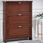Rangement pour chaussures en aluminium brun noisette