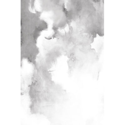 Grey Watercolour Abstract - Wrapped Canvas Painting