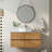 36" Modern Wood Bathroom Cabinet With White Ceramic Basin
