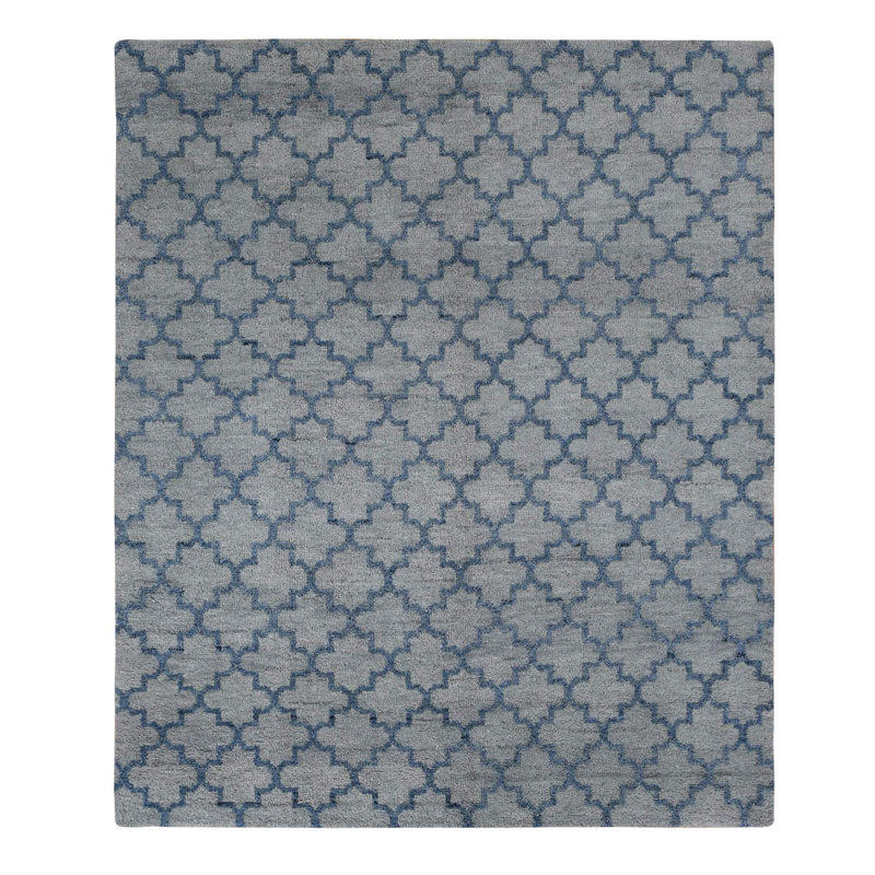 Tapis unique gris de 8 pi 1 po x 9 pi 9 po Aulona
