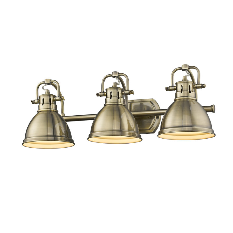Drakeford Dimmable Vanity Light, Aged Brass, Aged Brass