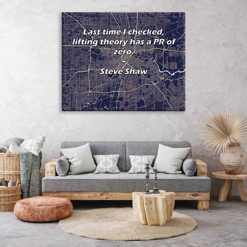 Trinx Gallery Wrapped Canvas By Steve Shaw: "Last time I checked, lifting theory has a PR of