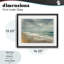 Tranquil Waves long Sandy Coast, reproduction encadrée sous verre, design par Dirk Wüstenhagen-669116763-669116764