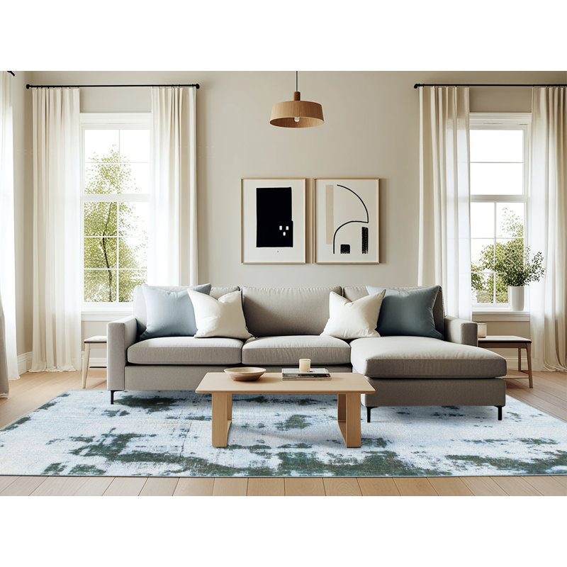 Tapis abstrait moderne 1127, Rectangle 6 pi x 9 pi