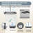 Shower Systems with 12"Rain Shower and High Pressure Handheld Spray, Celling Mount, Rough in-Valve-80550584