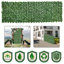 Aaliah Artificial Leaf Hedge Screen Privacy Fence, Dark Green-67202446