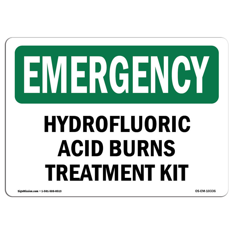 Panneau de traitement à l'acide hydrofluorique pour brûlures en aluminium, H 18 po x l 24 po x P 0,1 po
