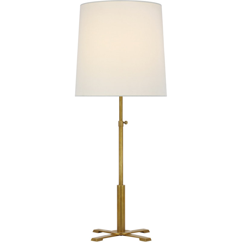 Thomas O'Brien Quintel Large Adjustable Table Lamp, Antique Brass