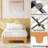Wooden Bed Frame for Mattress, Farmhouse Platform Bed with Reinforced Slats & Center Support, No Box Spring Needed-1417589217