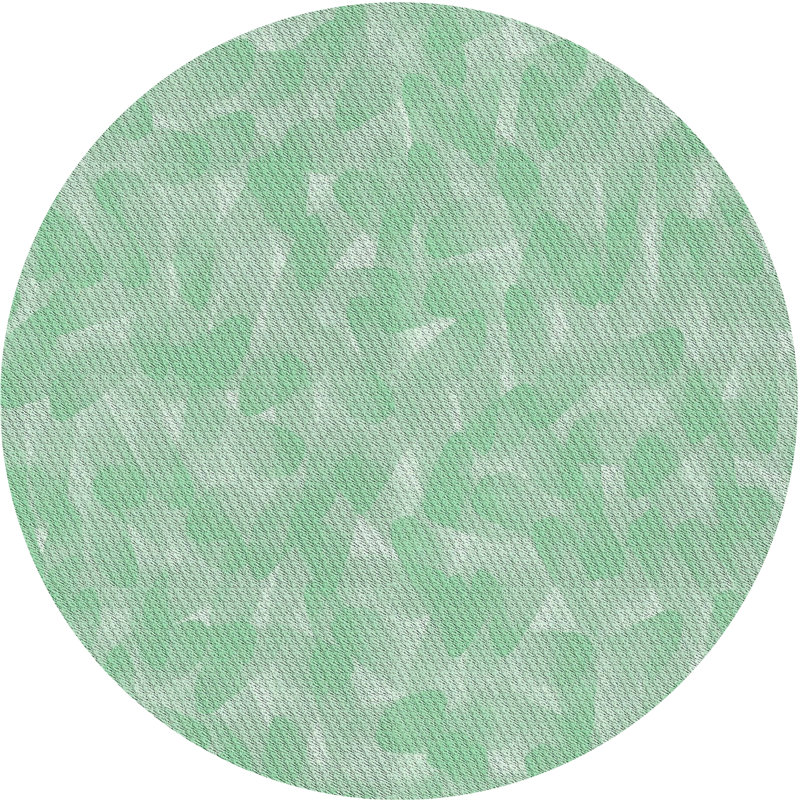 Tapis vert tissé à la machine, Rond 5 pi