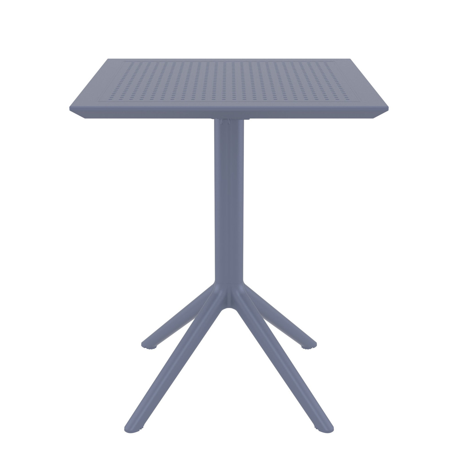 Farrah 30" Patio Dining Table, Dark Gray, 29.5" H x 23.6" W x 23.6" D, Yes