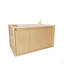 Meuble-lavabo de salle de bain 30 po avec lavabo en céramique-125515290