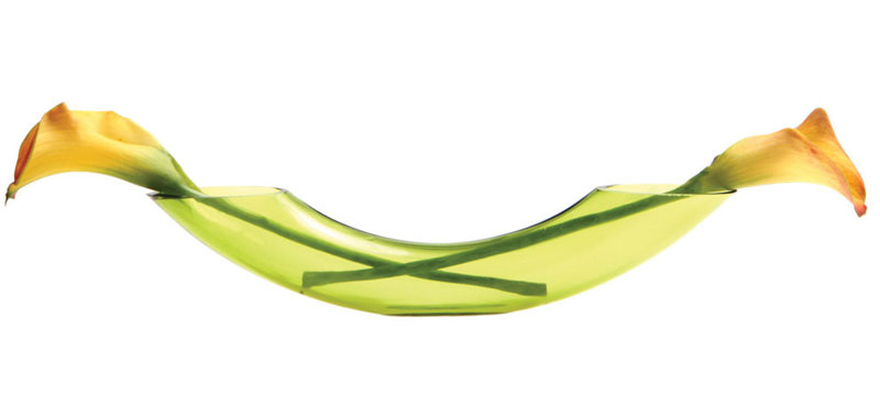 Glass Table Vase, Peridot