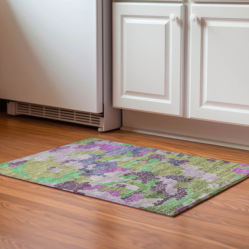 Premium Machine Washable Farolt AMF1906 Geometric Rug, Rectangle 1'8" x 2'6"