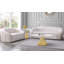 Table de bout en marbre blanc Joelee