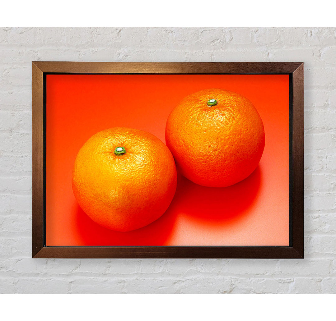 Orangefarbenes Paar - Druck