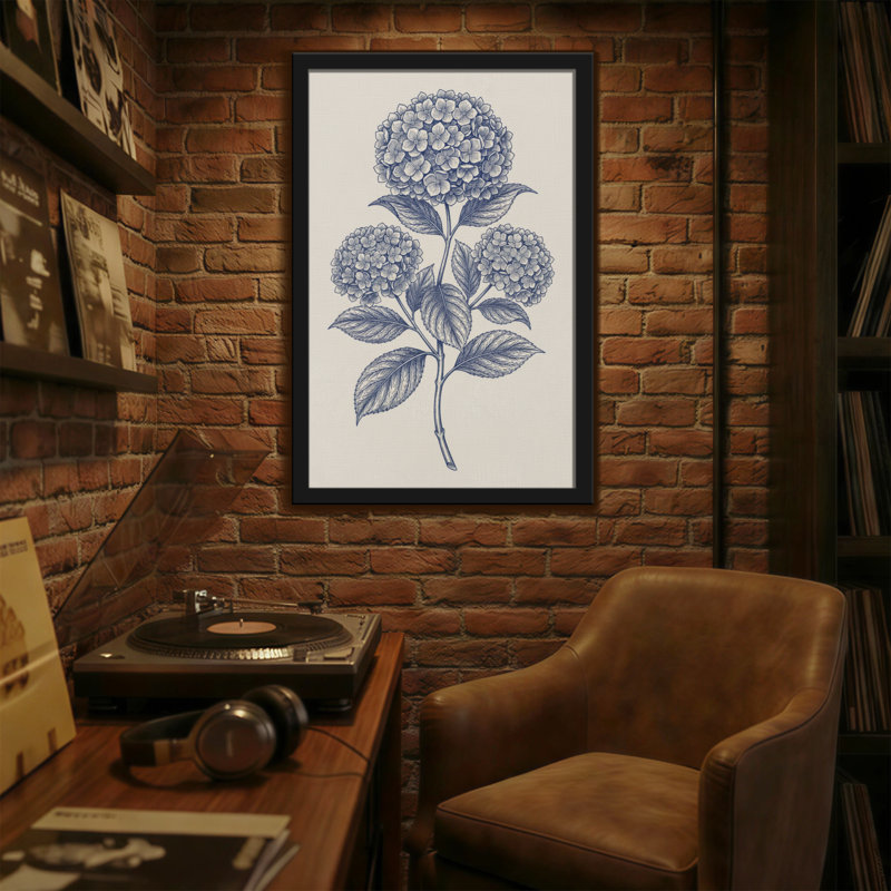 Plantes et fleurs hortensia bleu, H 18 po x l 12 po