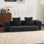 Lit modulaire en mousse transformable en fausse fourrure moderne et compact