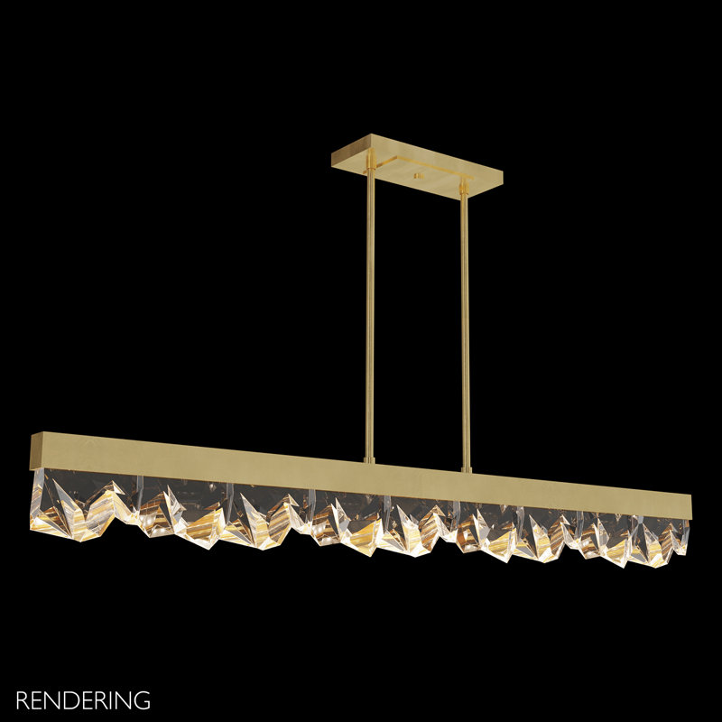 Strata 3 - Light LED Pendant, Gold Leaf