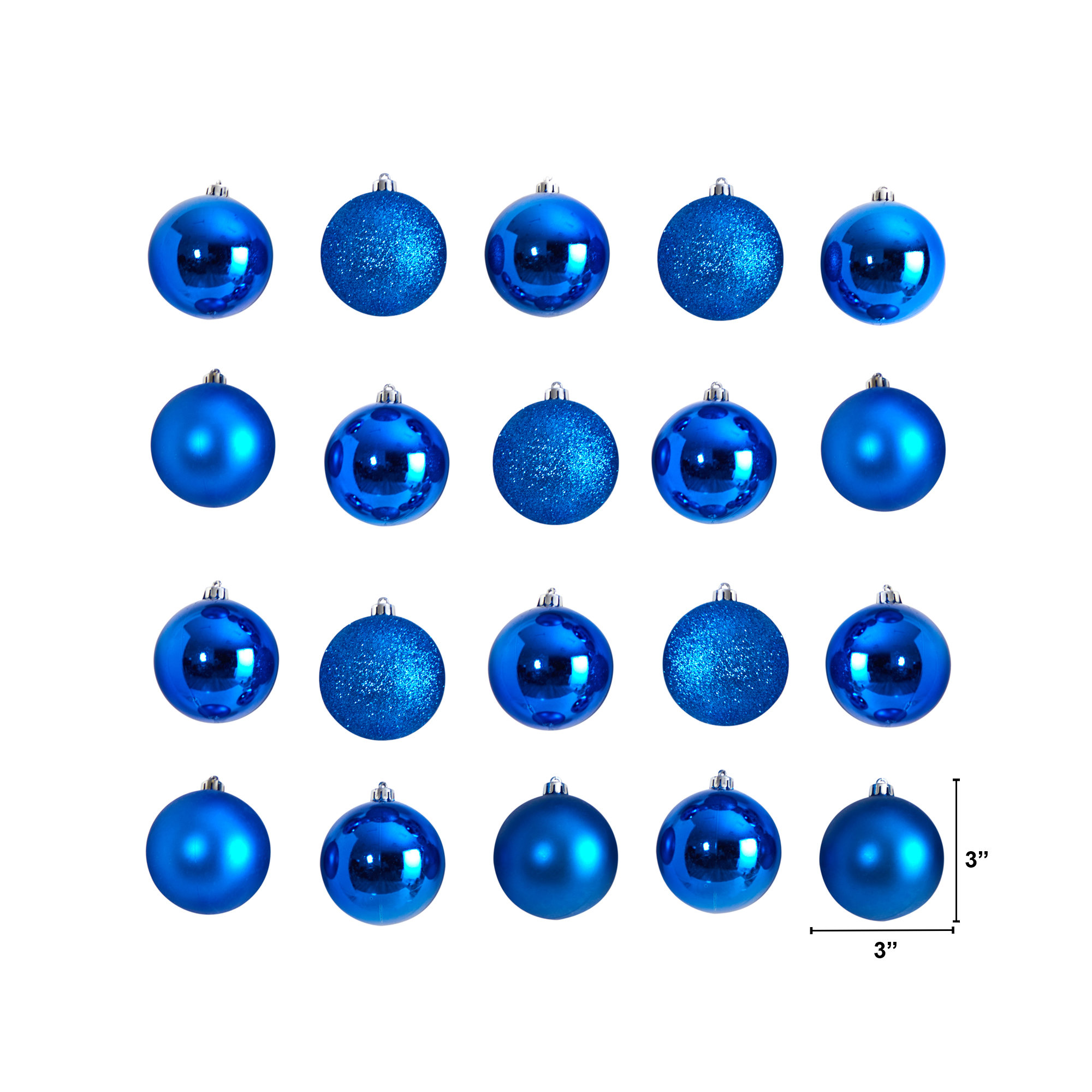 Ball Ornament (Set of 20), Blue